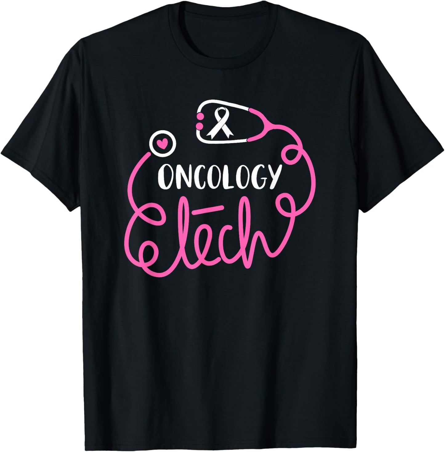 Oncology Tech Cancer Awareness Radiation Oncology technician T-Shirt - T-Shirt | Black
