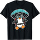 Paragliding Penguin Skydiving Parachute Skydiver T-Shirt - T-Shirt | Black
