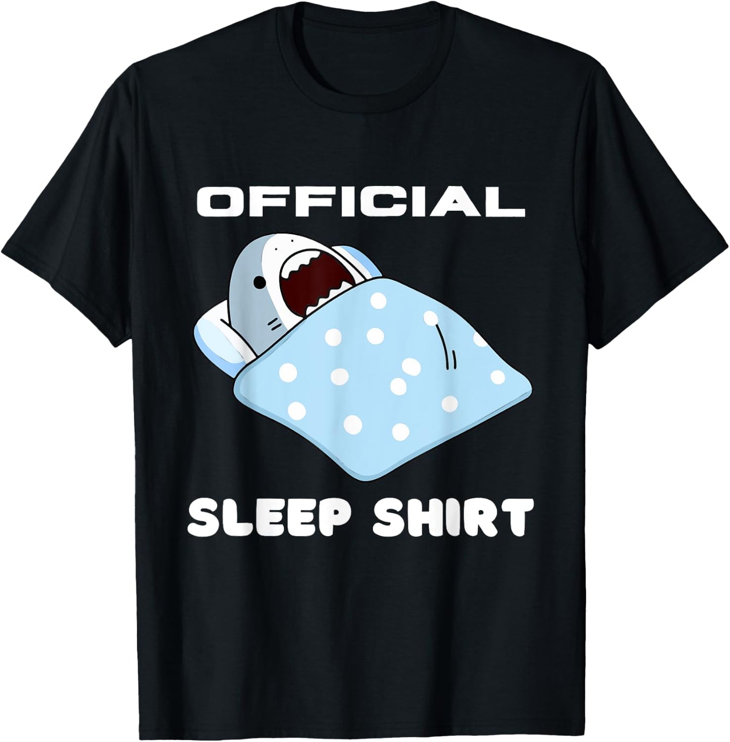 Shark Official Napping Pajamas Nightgown T-Shirt - T-Shirt | Black