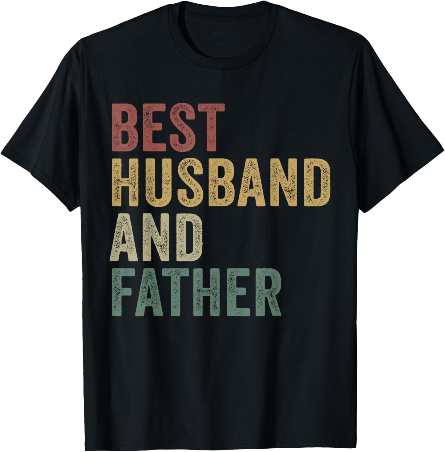 Best Husband And Dad Funny Daddy Married Man Legend T-Shirt - T-Shirt | Black