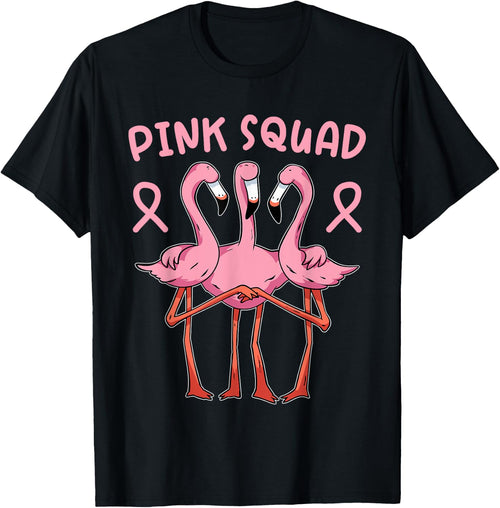 Flamingo Breast Cancer Family Matching Pink Support Squad