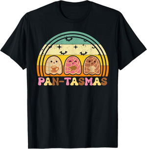 Pantasmas Ghost Vintage Halloween Mexican Spooky Conchas T-Shirt - T-Shirt | Black