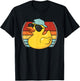 Cool Rubber Duck Retro Ruber Duck Lover Men Women Kids T-Shirt - T-Shirt | Black