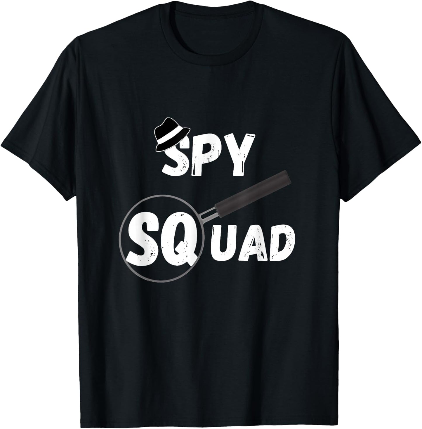 Spy Squad Detective Team Spying Crew Investigate Espionage T-Shirt - T-Shirt | Black