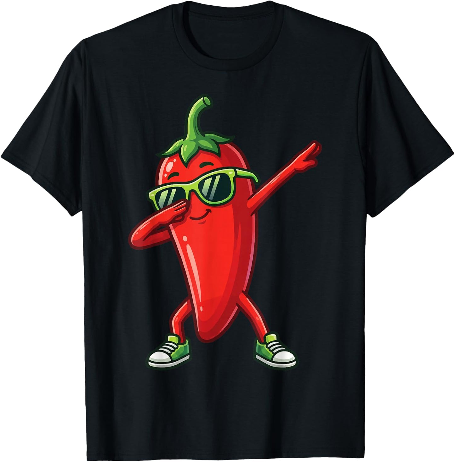 Chili Dabbing Pepper T-Shirt - T-Shirt | Black