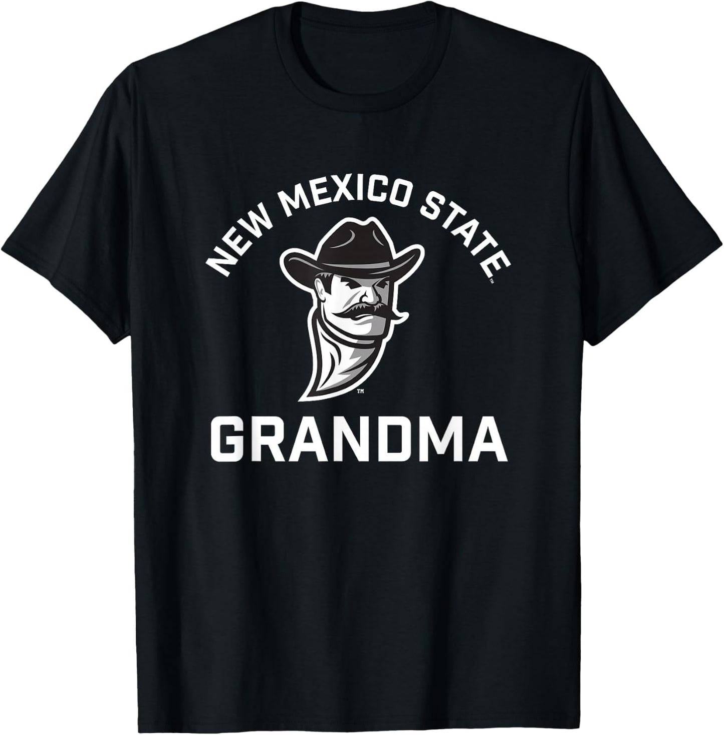 New Mexico State University NMSU Aggies Arched Grandma T-Shirt - T-Shirt | Black