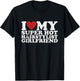 Vintage I Love My Super Hot Hairstylist Girlfriend T-Shirt - T-Shirt | Black