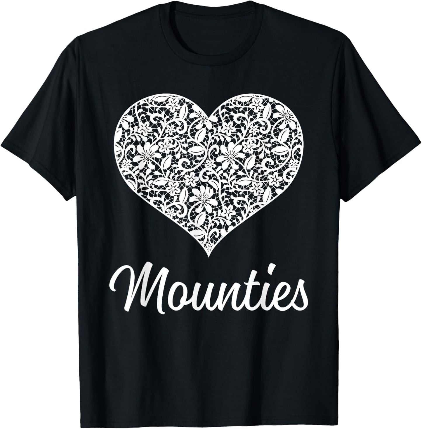 Mounties Northwest Lace Heart HS T-Shirt - T-Shirt | Black