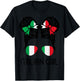 Italian Girl Messy Hair Italy Pride Patriotic Kids T-Shirt - T-Shirt | Black