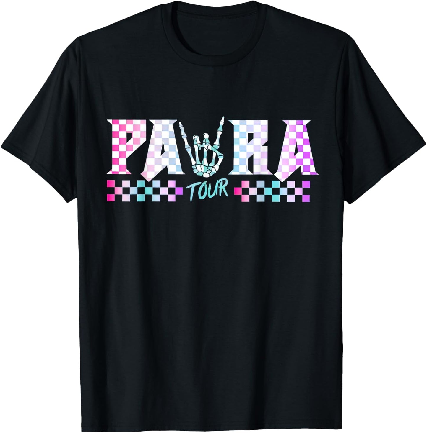 Retro Teacher Tour, ABCD Para Tour, Father Front And Back Women T-Shirt - T-Shirt | Black