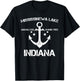 MISSISSINEWA LAKE INDIANA Funny Fishing Camping Summer Gift Women Kids T-Shirt - T-Shirt | Black
