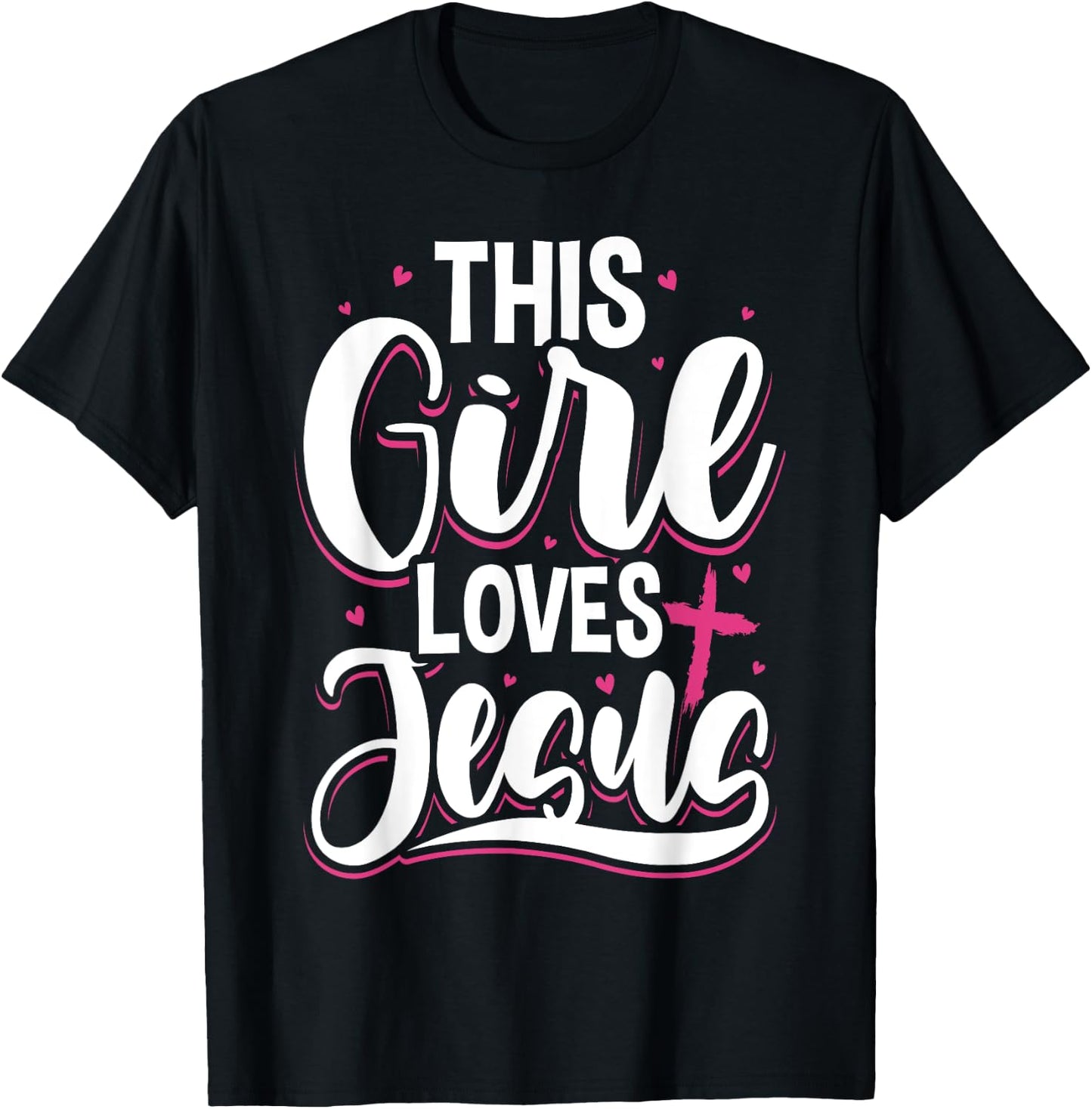 This Girl Loves Jesus For Christian Teen Kid Cool Women T-Shirt - T-Shirt | Black