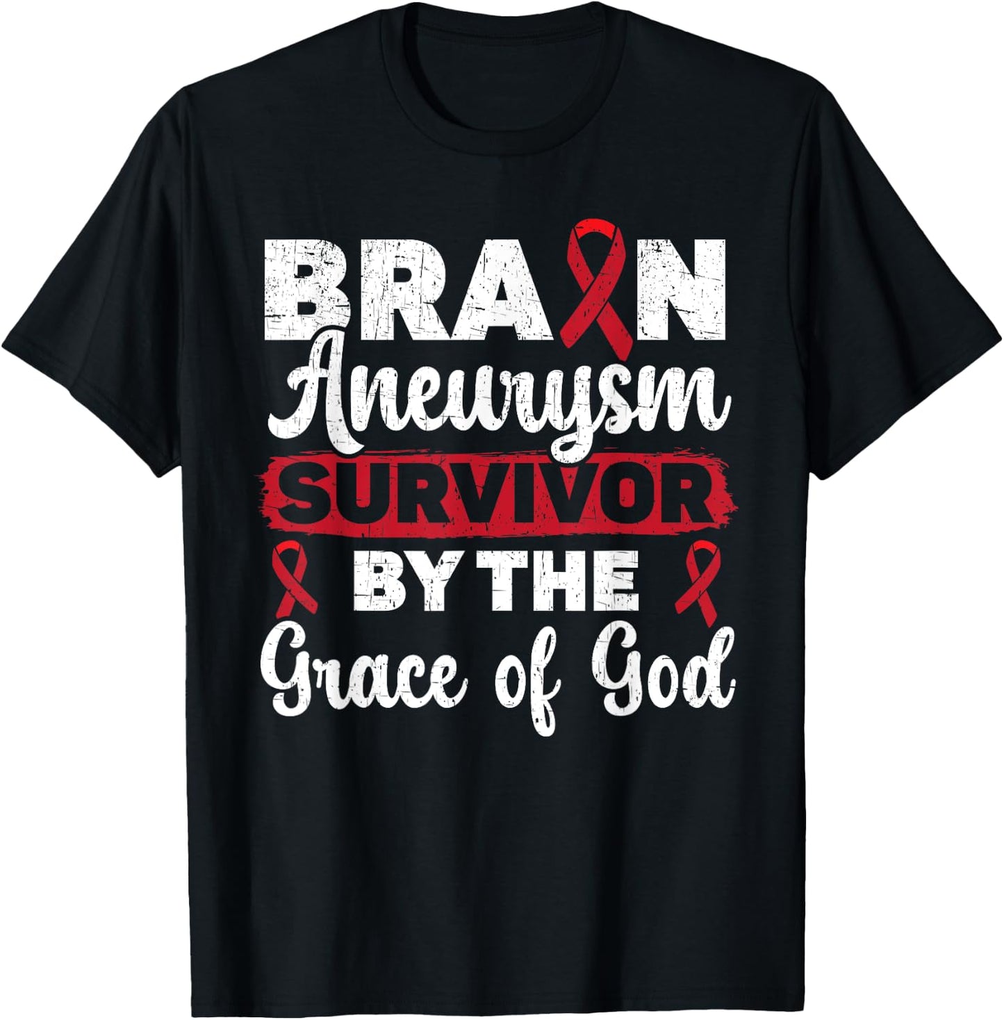 Brain Aneurysm Survivor Medical Condition Aneurysm Awareness T-Shirt - T-Shirt | Black
