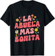 Spanish Grandma La Abuela Más Bonita T-Shirt - T-Shirt | Black