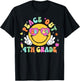 Peace Out Fourth Grade Cute Groovy Last Day of 4th Grade T-Shirt - T-Shirt | Black