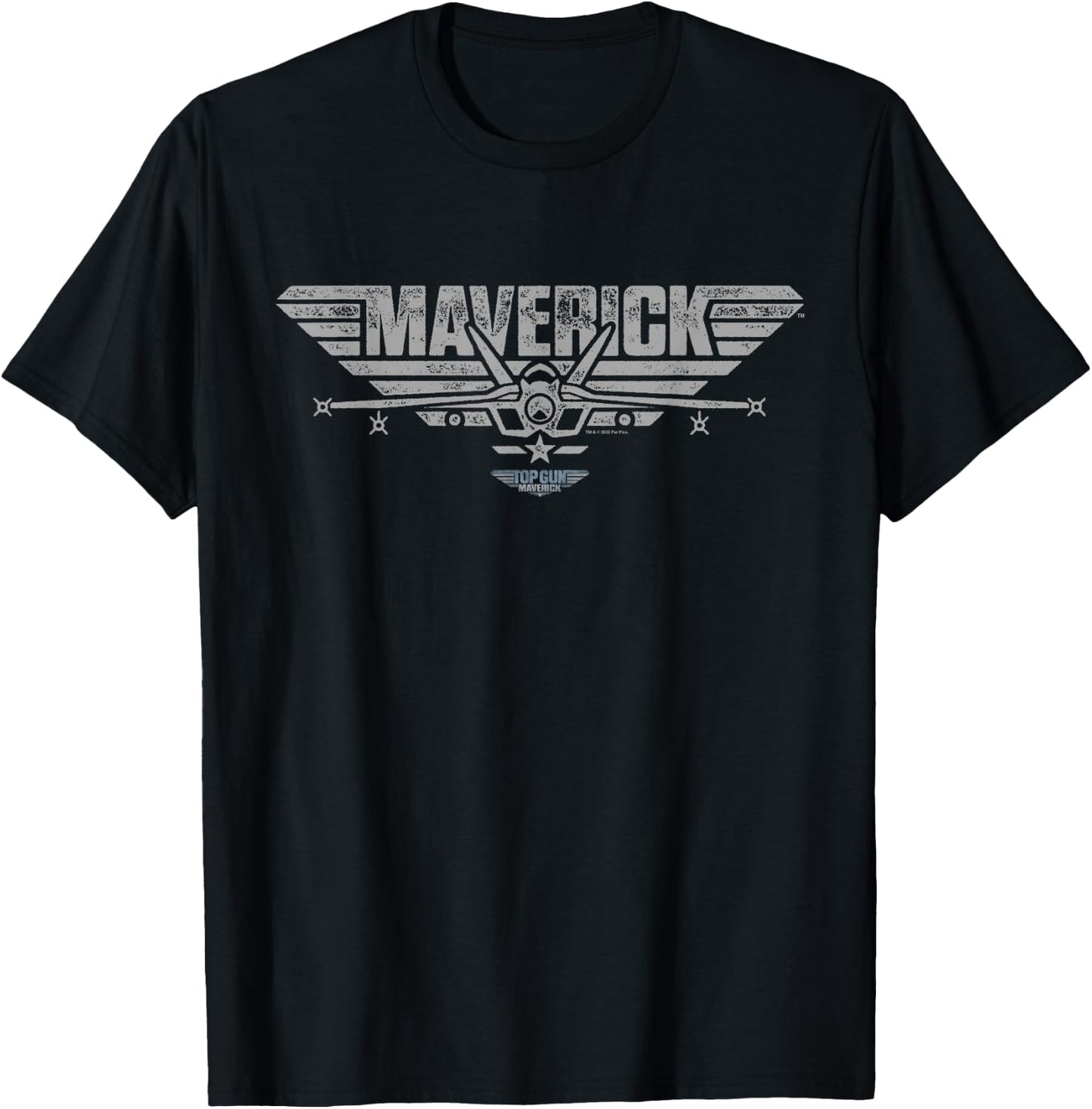 Top Gun Maverick Plane Logo Small T-Shirt - T-Shirt | Black