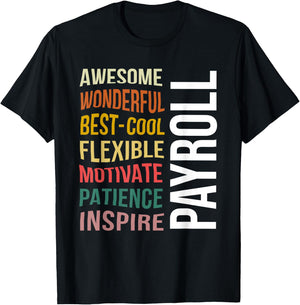 Payroll Funny Appreciation Payroll Specialist T-Shirt - T-Shirt | Black