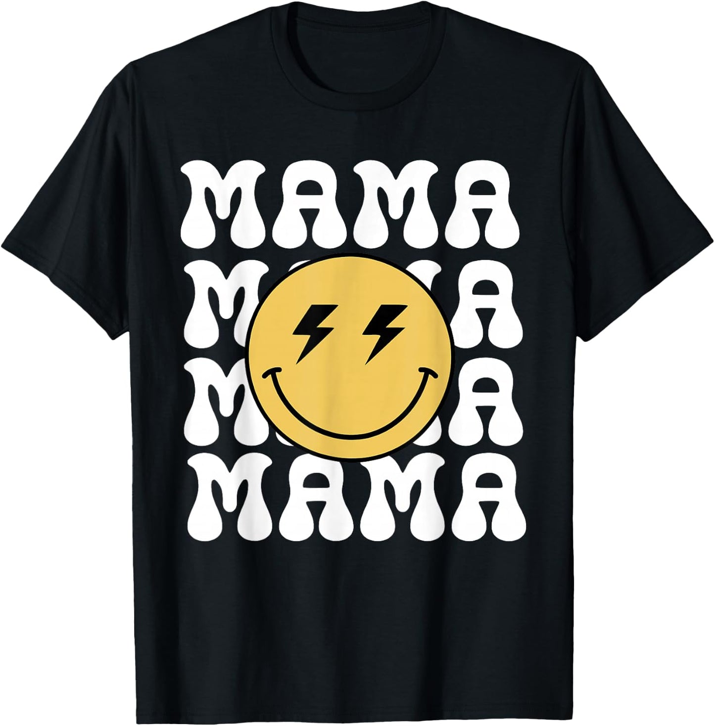 Mama One Happy Dude Birthday Theme Family Matching T-Shirt - T-Shirt | Black