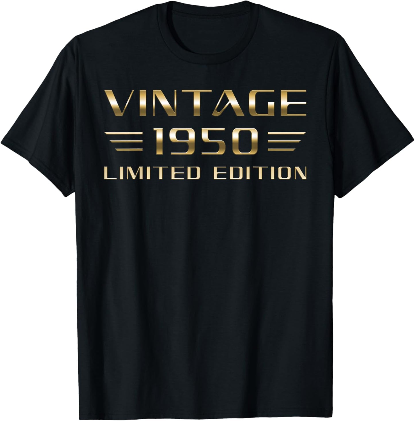 Vintage 1950 Limited Edition Classic Car 76th Birthday T-Shirt - T-Shirt | Black