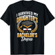 I Survived My Daughters Bachelor's Degree Gifts T-Shirt - T-Shirt | Black