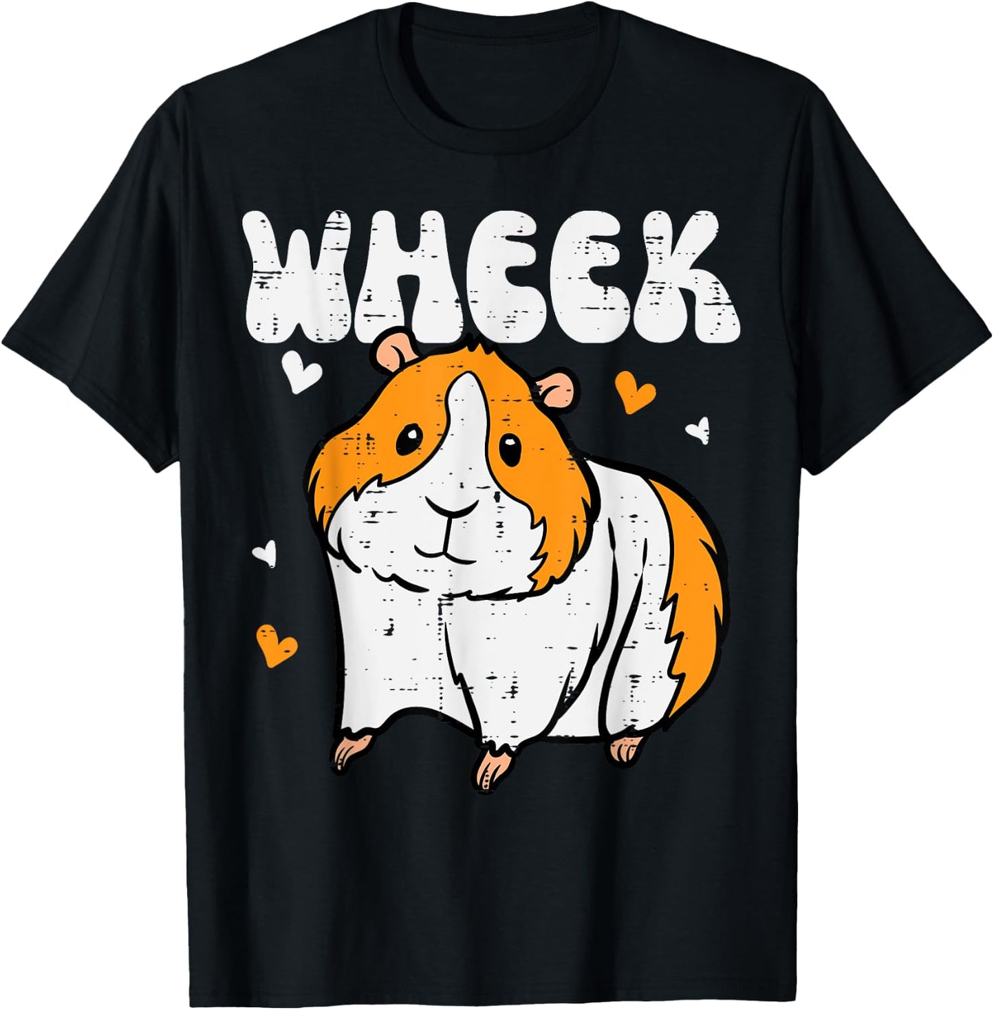 Guinea Pig Wheek Cavy Lover Rodent Girls Boys Kids Women Men T-Shirt - T-Shirt | Black
