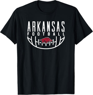 University of Arkansas Razorbacks Football T-Shirt - T-Shirt | Black