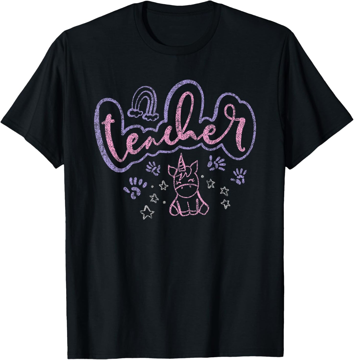 Teacher Shirt with Unicorn Women T-Shirt - T-Shirt | Black