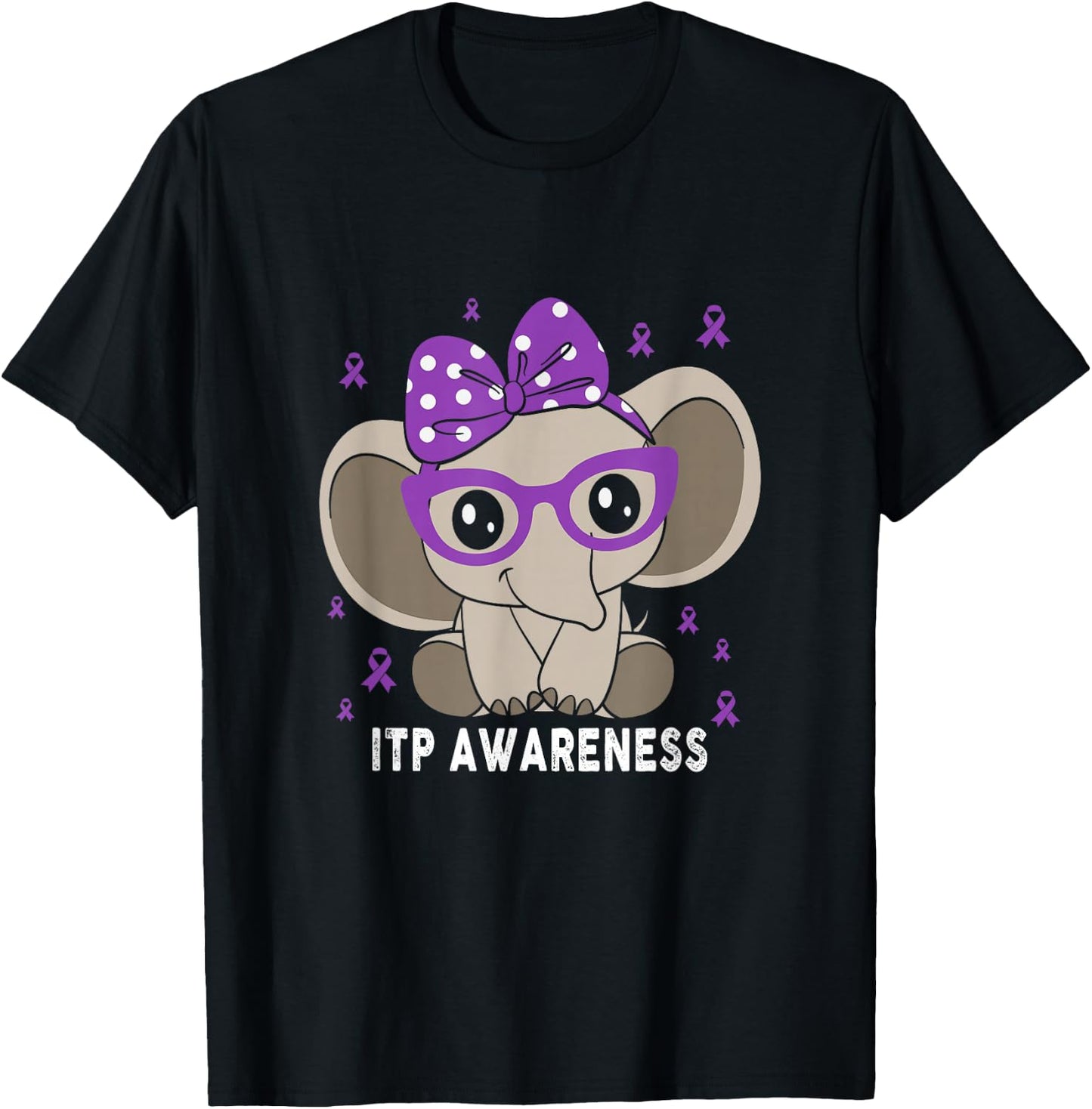 ITP Awareness Butterfly ITP Warrior T-Shirt - T-Shirt | Black