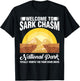 Sark Chasm Sarcasm Pun Funny Shirts Camping Hiking T-Shirt - T-Shirt | Black