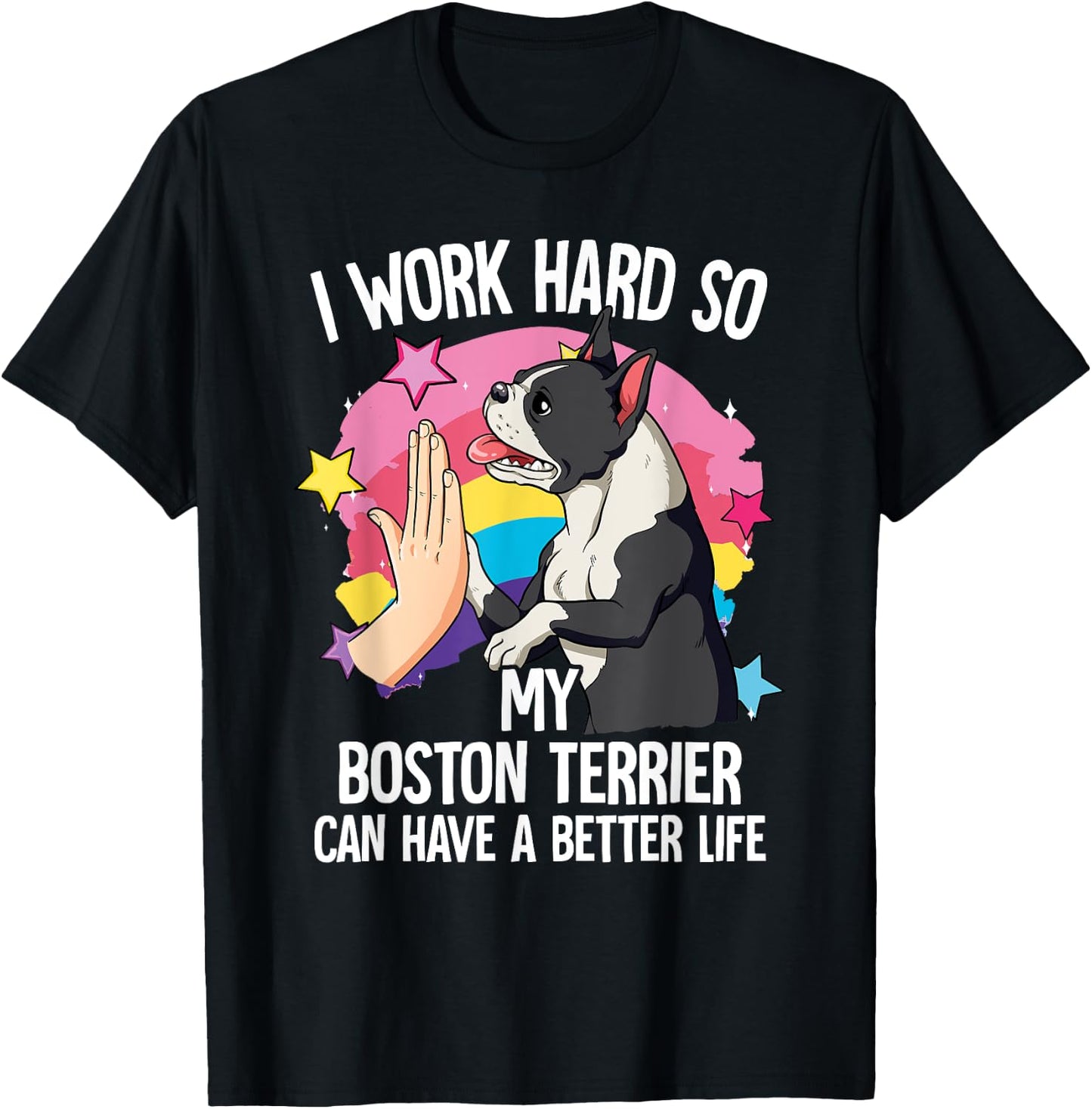 Boston Terrier T-Shirt - T-Shirt | Black