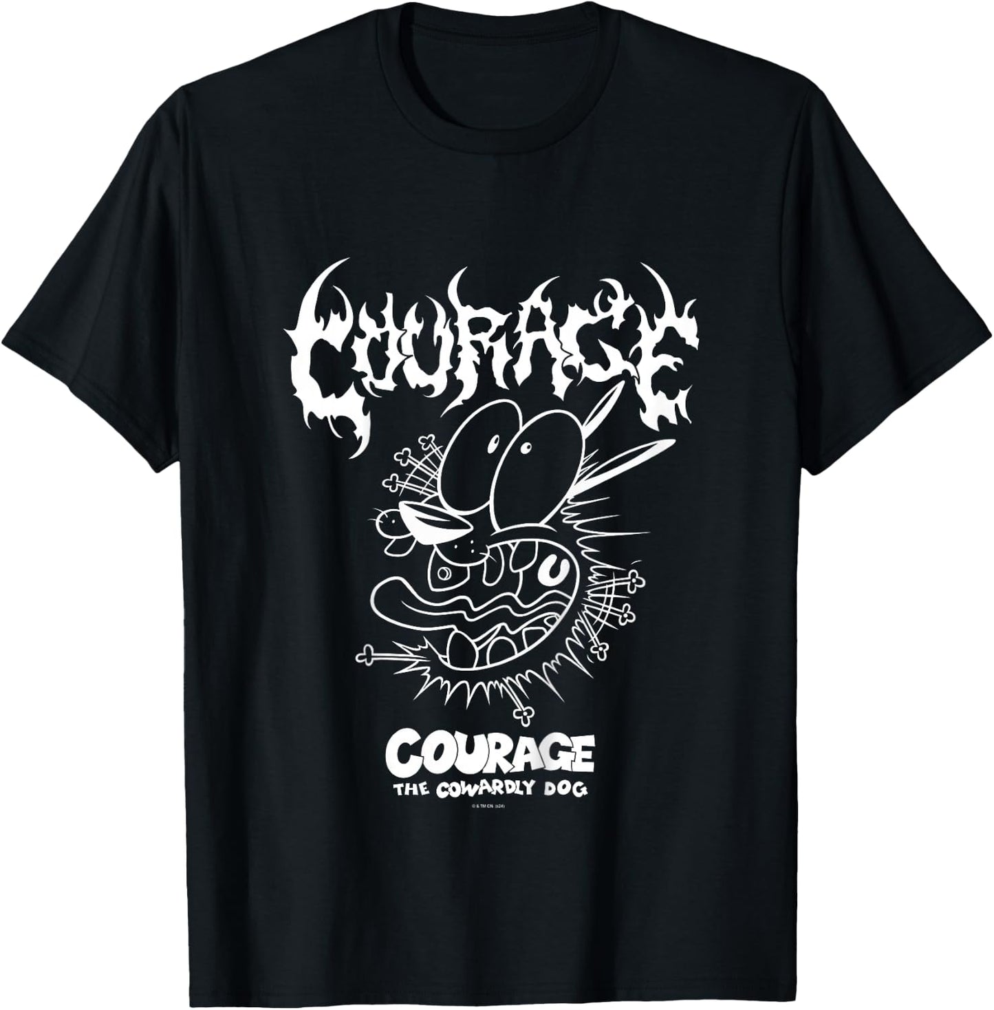 Kids Courage the Cowardly Dog Extreme Metal T-Shirt - T-Shirt | Black