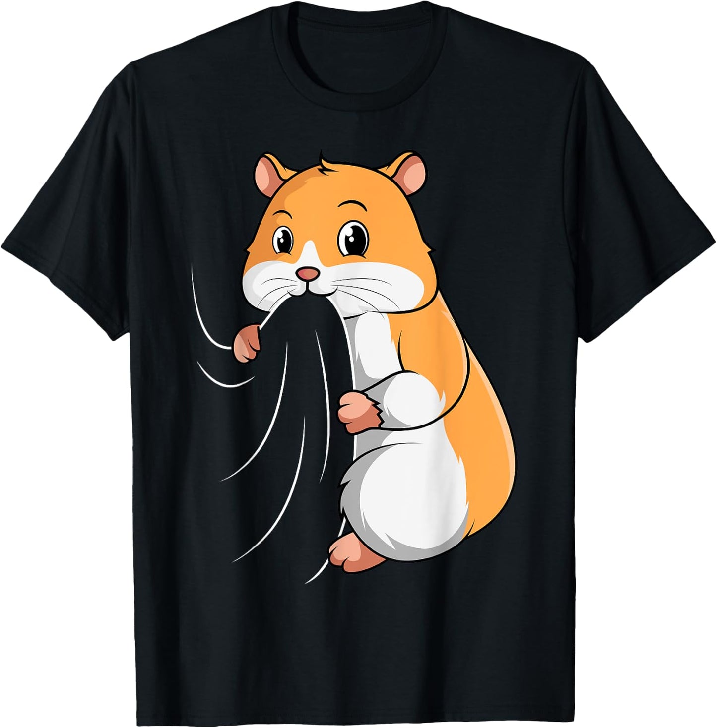 Hamster Gold Hamster Dwarf Hamster Girls Women Children T-Shirt - T-Shirt | Black