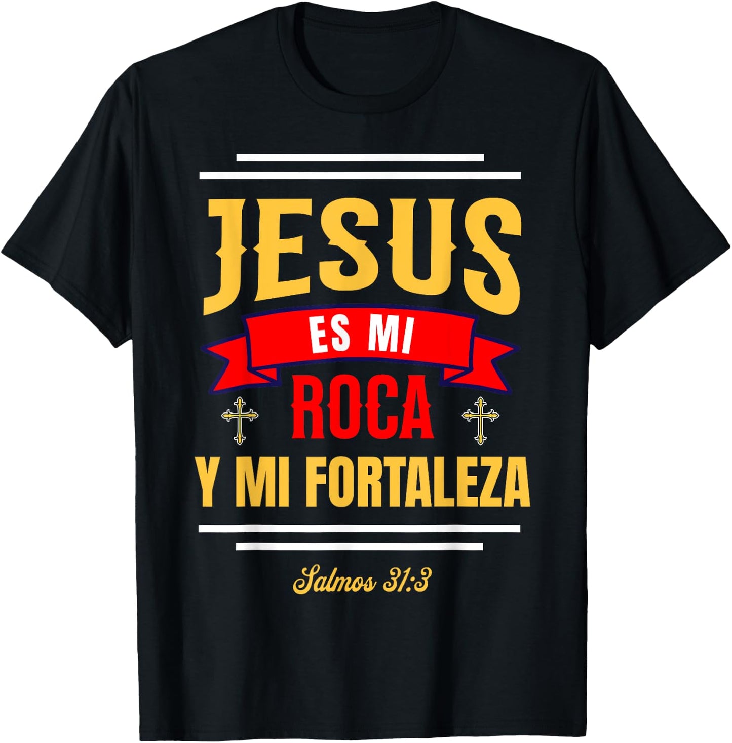 Christians Quote in Spanish Christian Bible Verse Quote T-Shirt - T-Shirt | Black