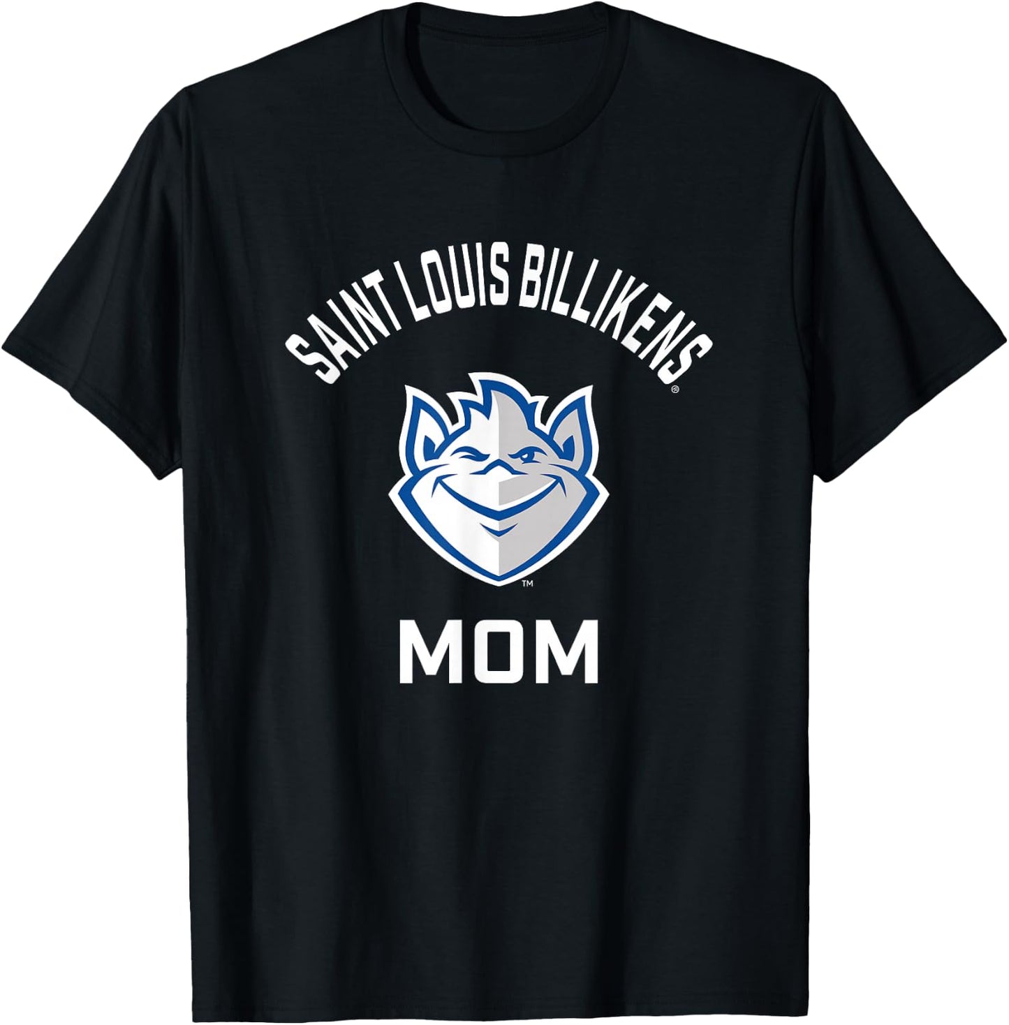 Saint Louis University SLU Billikens Arched Mom T-Shirt - T-Shirt | Black