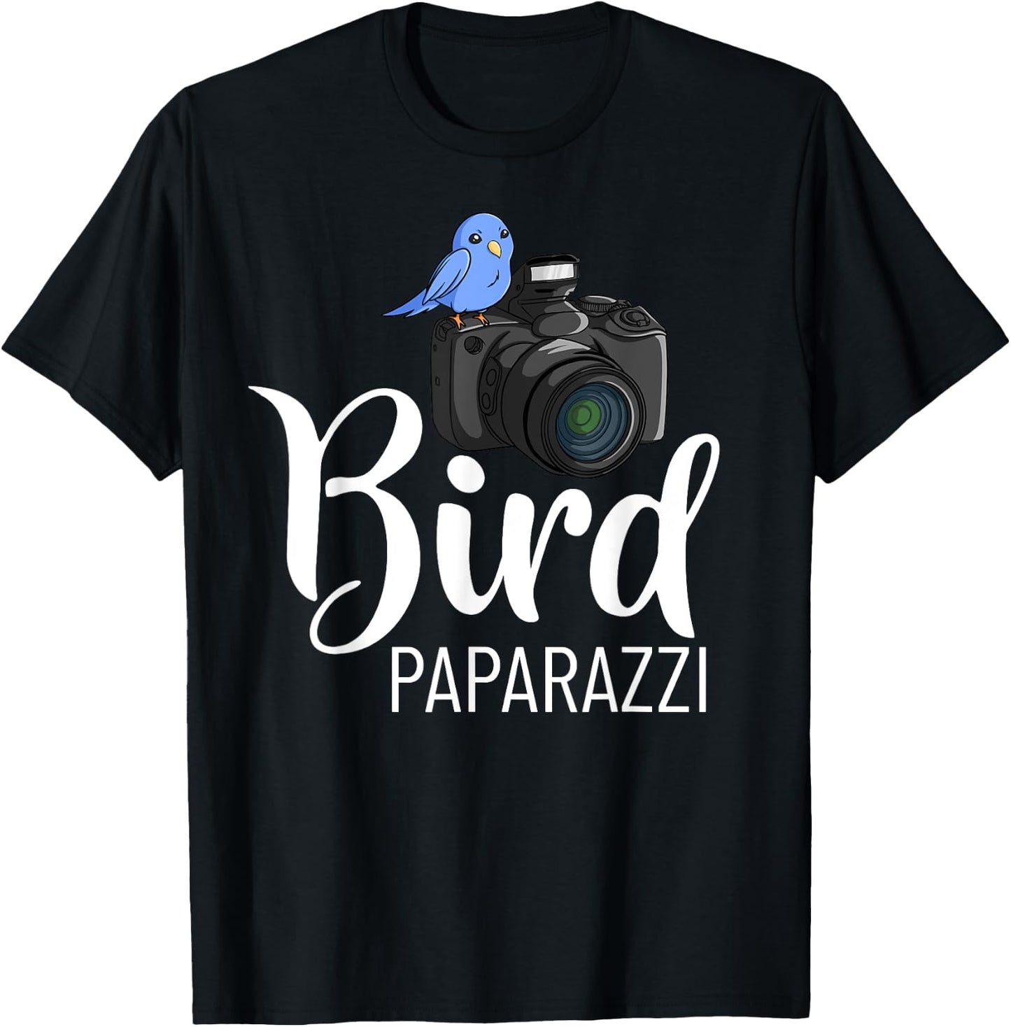 Bird Photography Lens Camera Photographer T-Shirt - T-Shirt | Black
