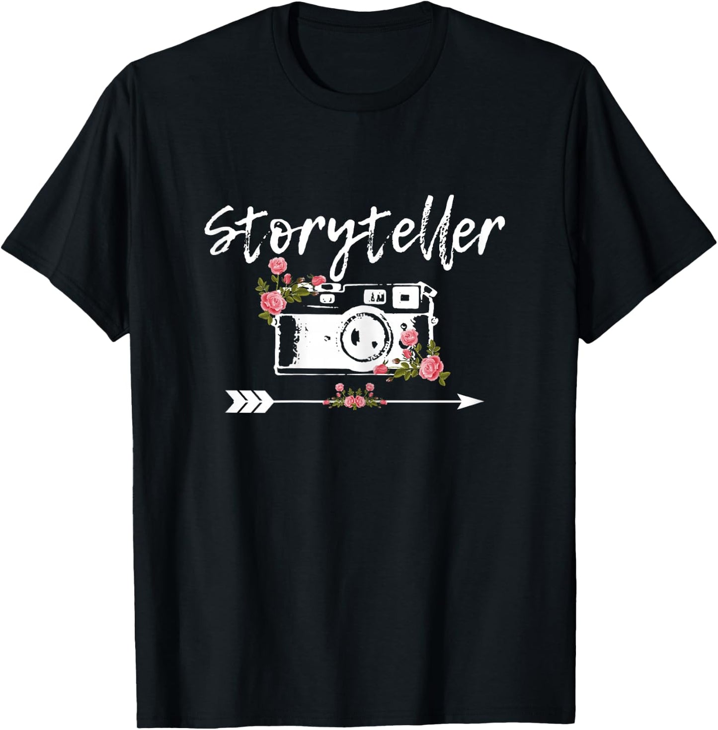 Photographer Vintage Camera Storyteller Photography Gift T-Shirt - T-Shirt | Black