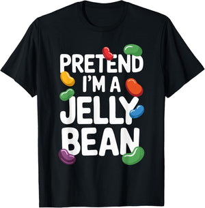 Pretend I'm A Jelly Bean T Shirt A Fun Choice for Kids T-Shirt - T-Shirt | Black