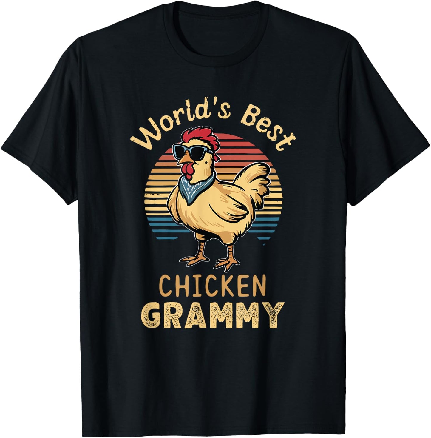World's Best Chicken Grammy Hen Farmer Lover T-Shirt - T-Shirt | Black