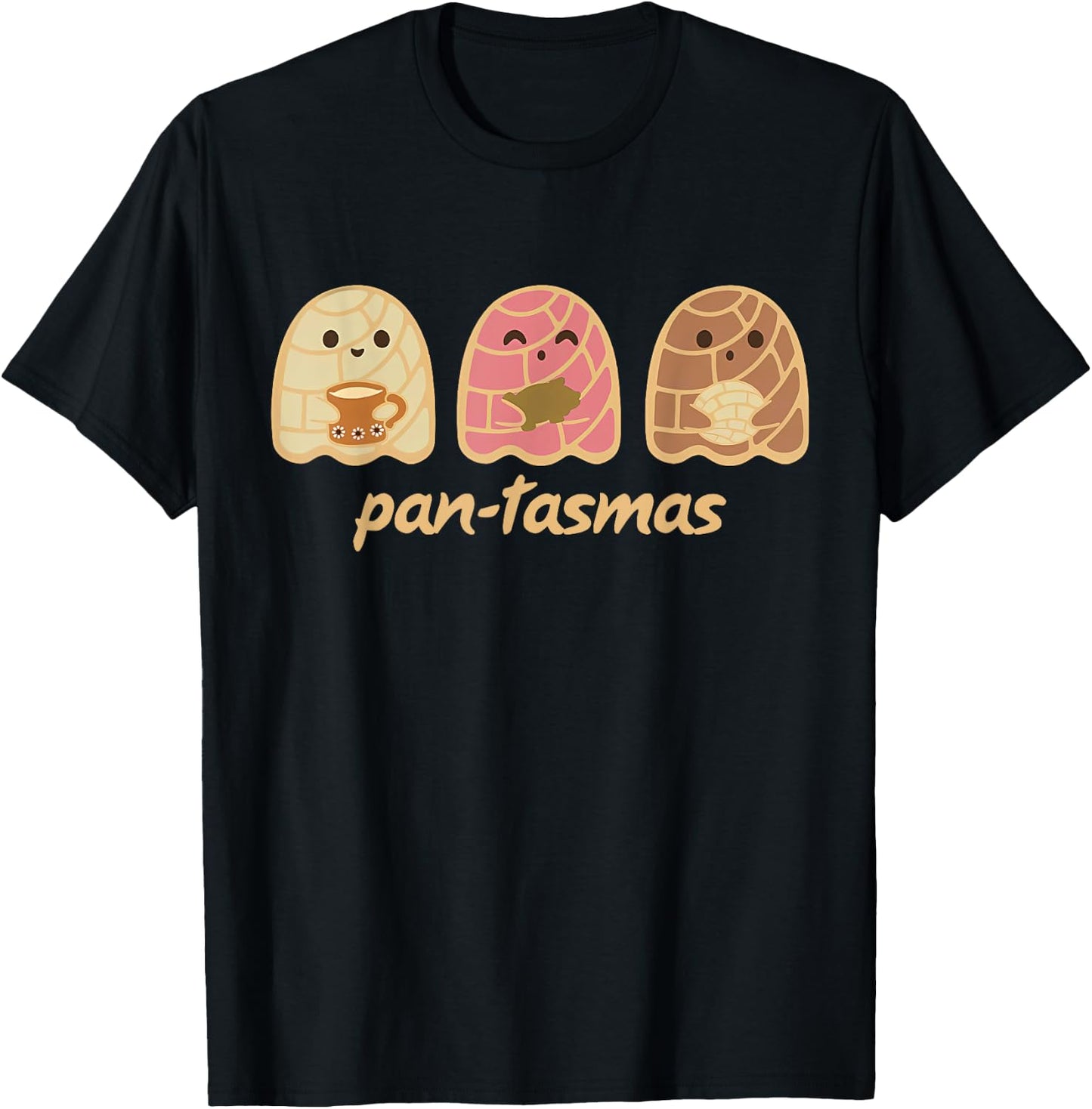 Pantasmas Ghost Shirt | Cute Ghost Fall Girls T-Shirt - T-Shirt | Black