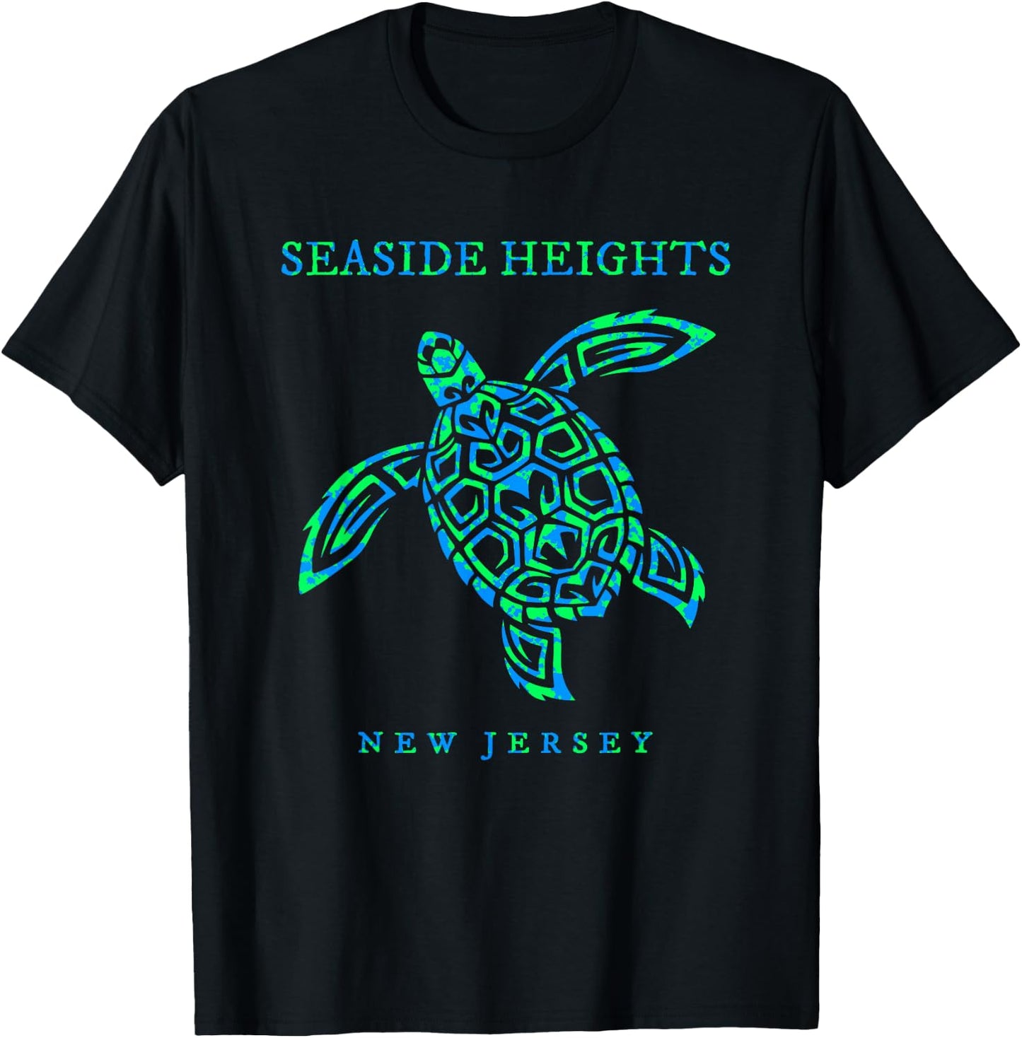 Seaside Heights New Jersey Sea Turtle Boys Girls Toddler T-Shirt - T-Shirt | Black