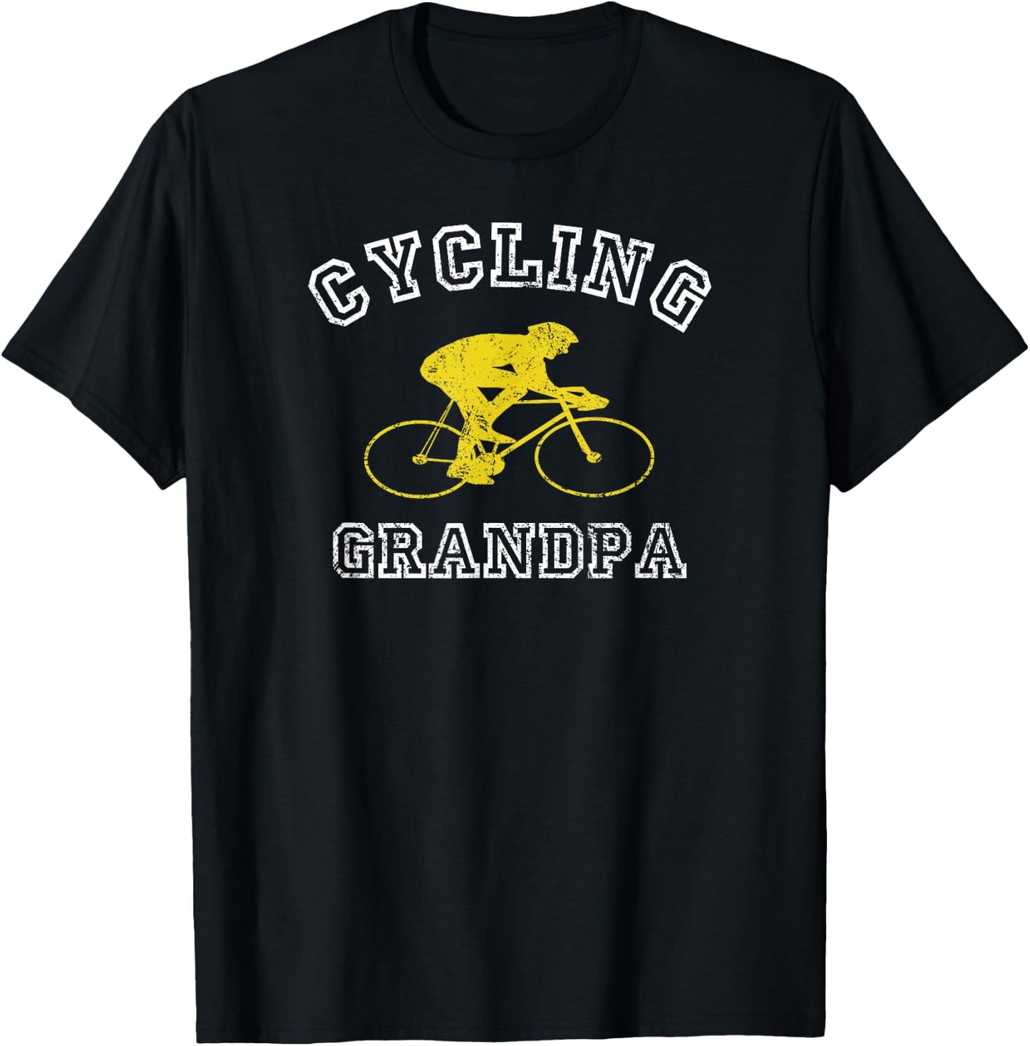 Cycling Grandpa Gift Grand dad Cyclist T-Shirt - T-Shirt | Black