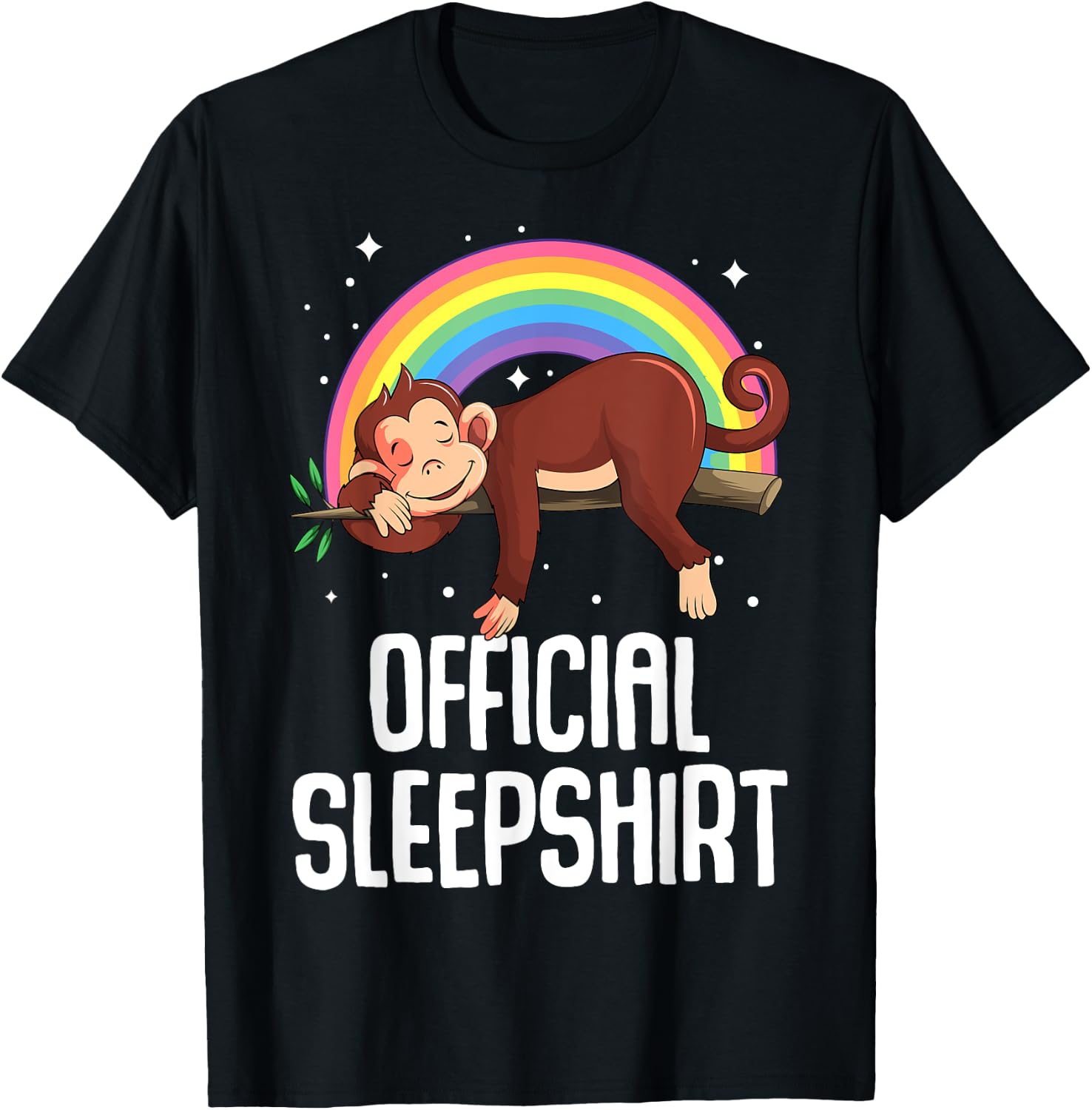 Monkey Official Sleepshirt T-Shirt - T-Shirt | Black