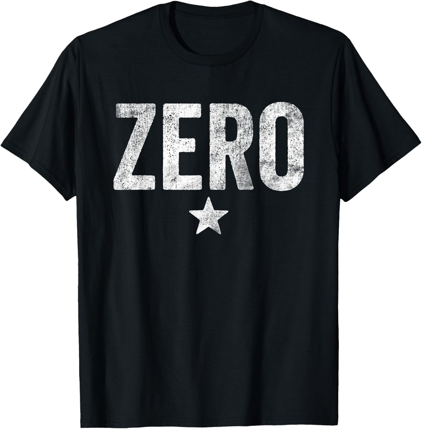 Vintage Grunge Alternative Zero Star 90s Rock Music T-Shirt - T-Shirt | Black