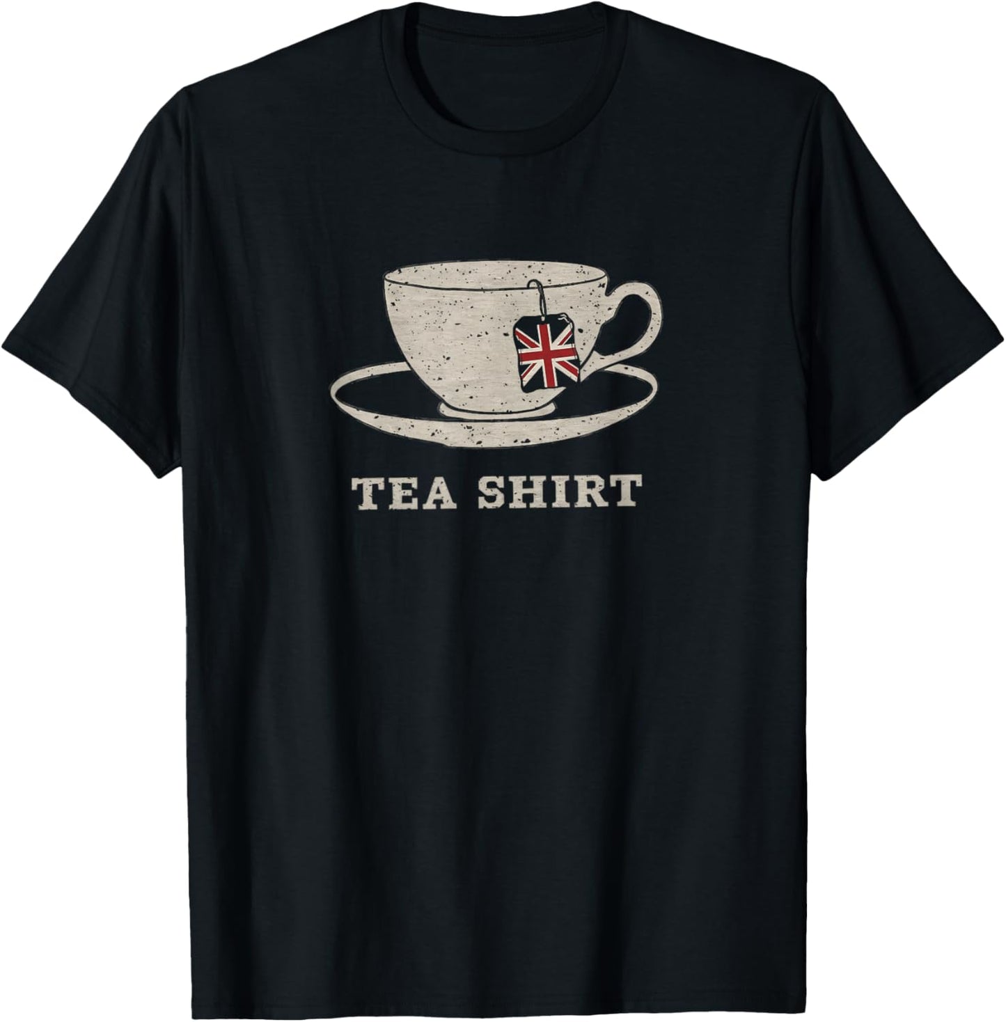 I Love English Tea Party UK Flag London Souvenir T-Shirt - T-Shirt | Black