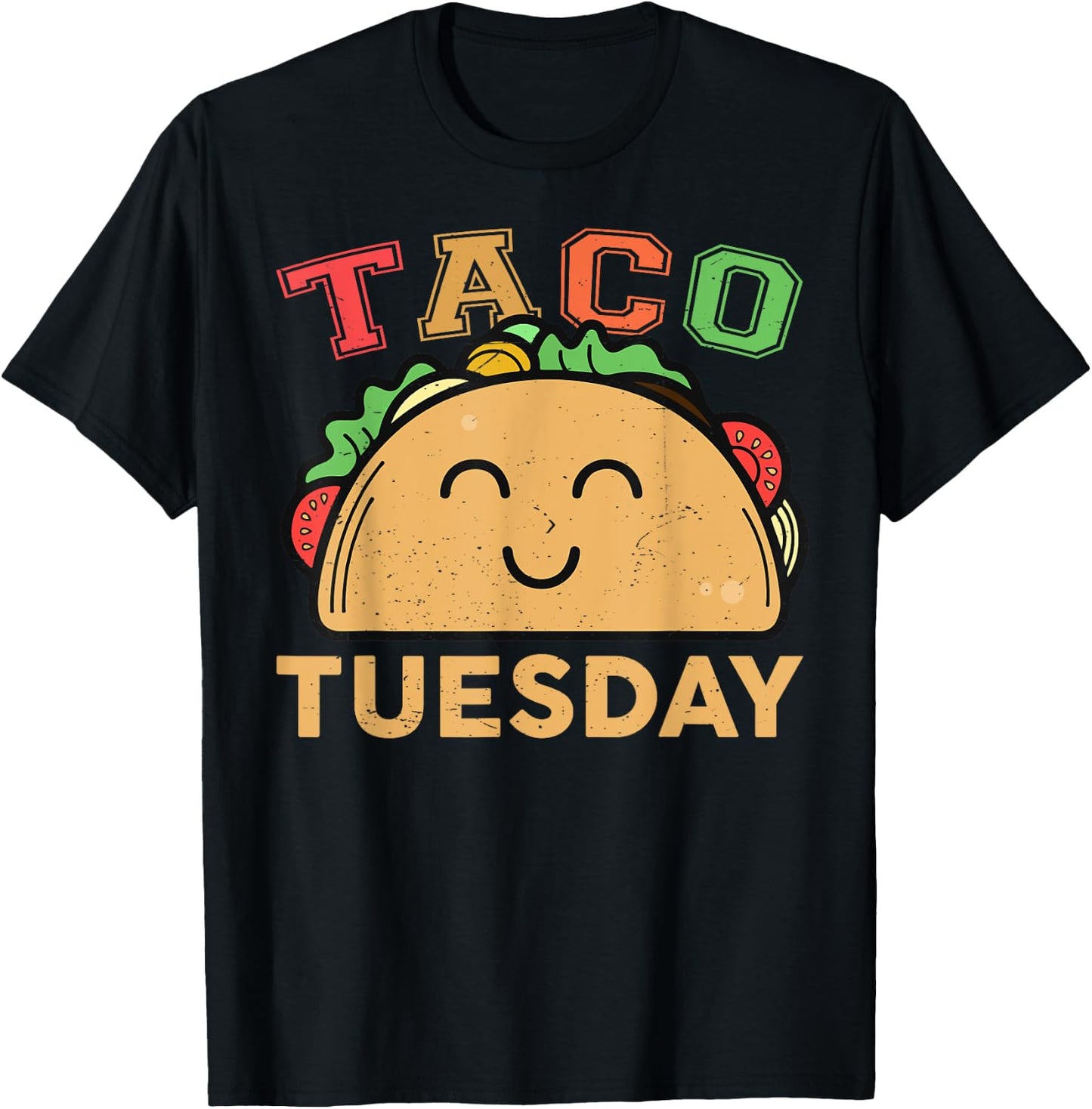 Taco-Shirt Kids Toddler Baby Taco Tuesday Women Men Funny T-Shirt - T-Shirt | Black
