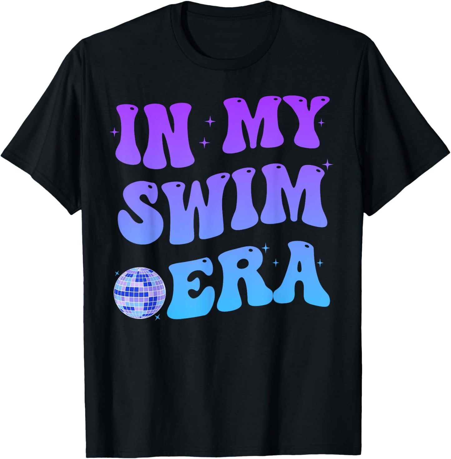 Retro In My Swim Era Swimming Swimmers Women Men Kids T-Shirt - T-Shirt | Black