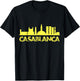 Casablanca Skyline Port City Atlantic Coast Morocco T-Shirt - T-Shirt | Black