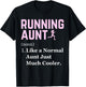 Running Aunt Definition Funny Runner Jogging Aunt T-Shirt - T-Shirt | Black