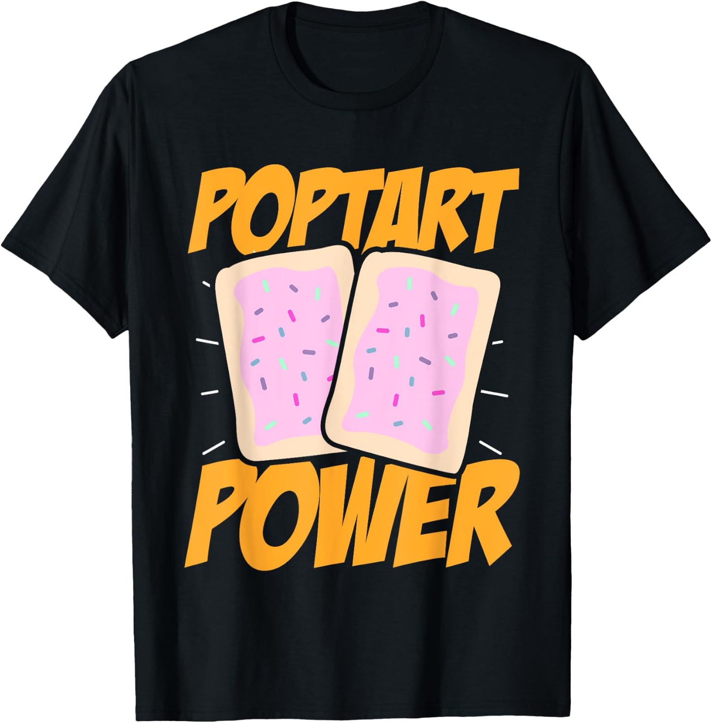 Poptart Power Frosted Toaster Pastry Gym Exercise T-Shirt - T-Shirt | Black