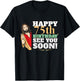Happy 75th Birthday See You Soon Funny Jesus Meme Turning 75 T-Shirt - T-Shirt | Black